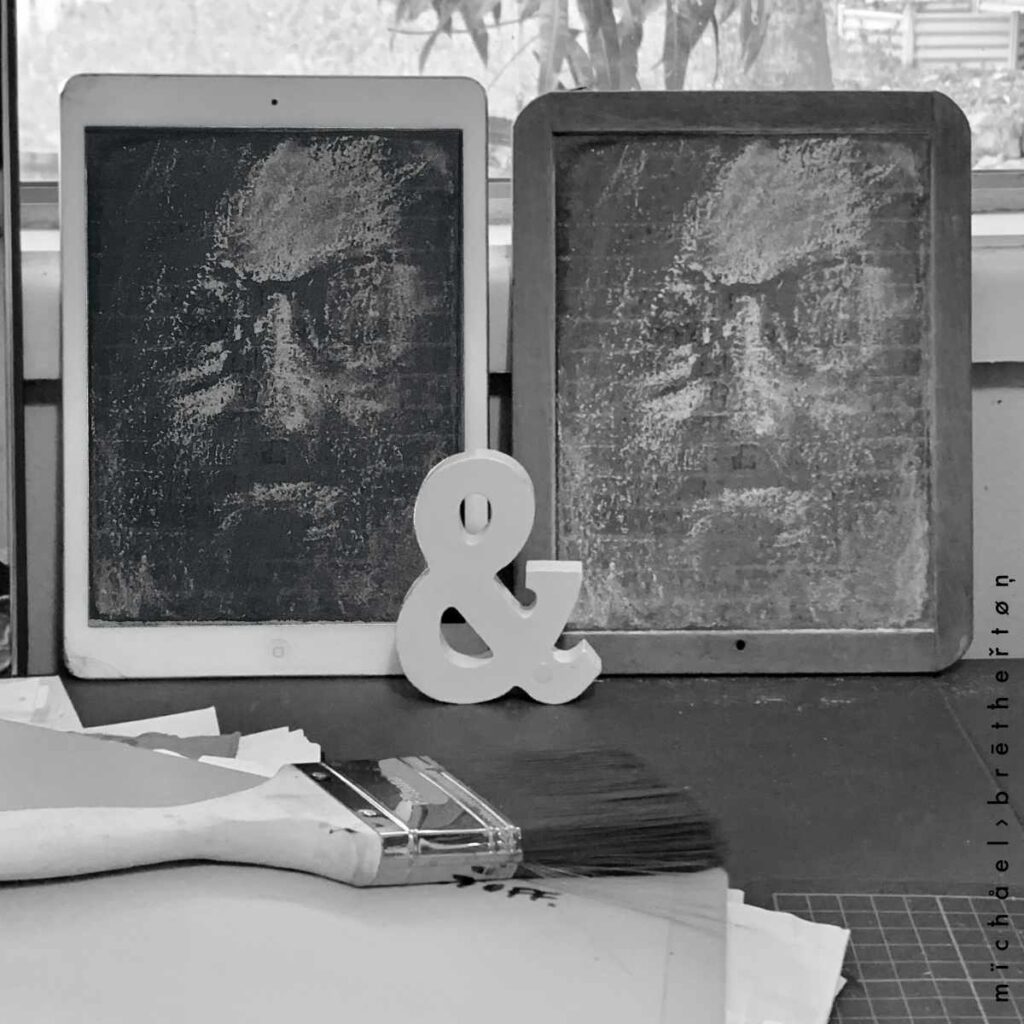 iPad compared to a slate tablet